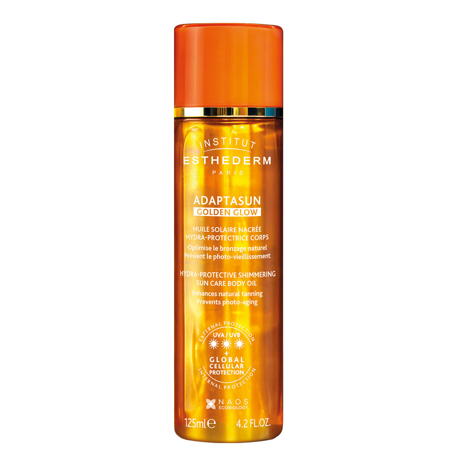 Adaptasun Golden Glow - Huile Solaire Nacree Hydra-Protectrice 125 ml