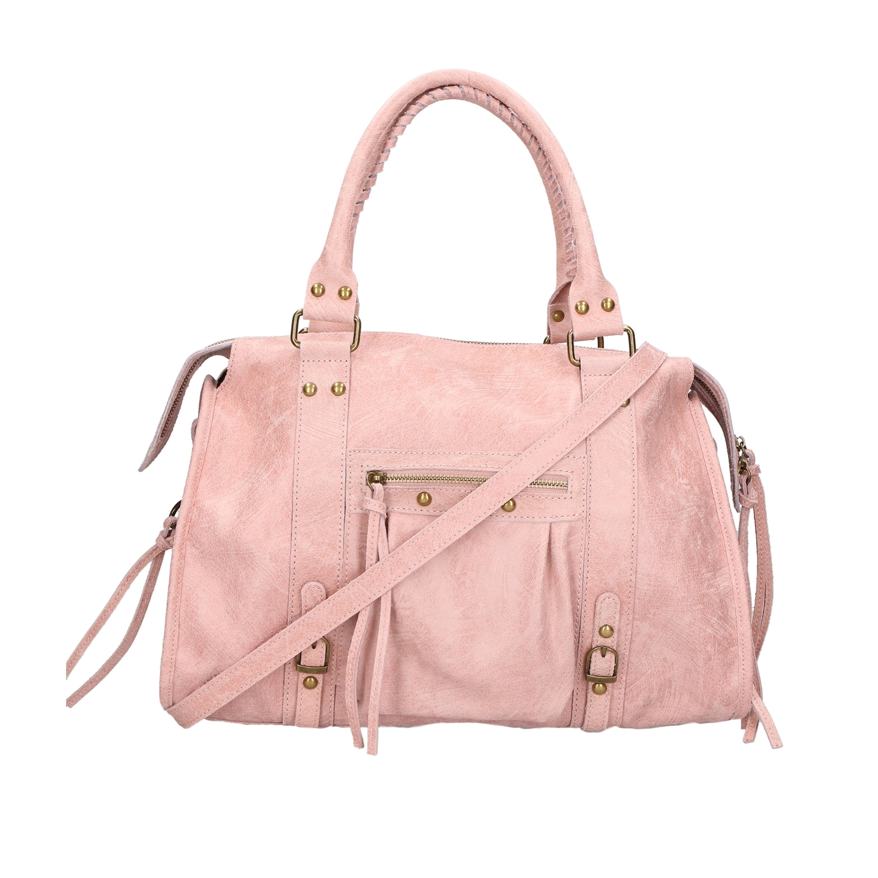 Borsa a spalla da donna - Modello Elara - Vera pelle - 41.0 x 28.0 x 13.0 cm