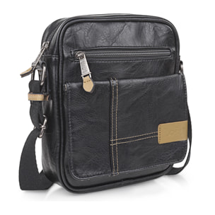 Bandolera Hombre Vegana Lois Warren Negro