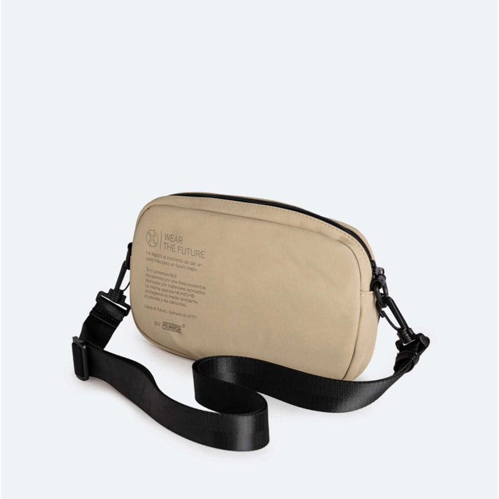 RECYCLED X CROSSBODY SAND