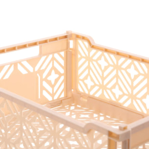 Cagette pliable Arry 40x30cm beige