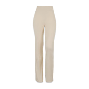 Pantaloni WR.UP flare vita alta in cotone con impunture