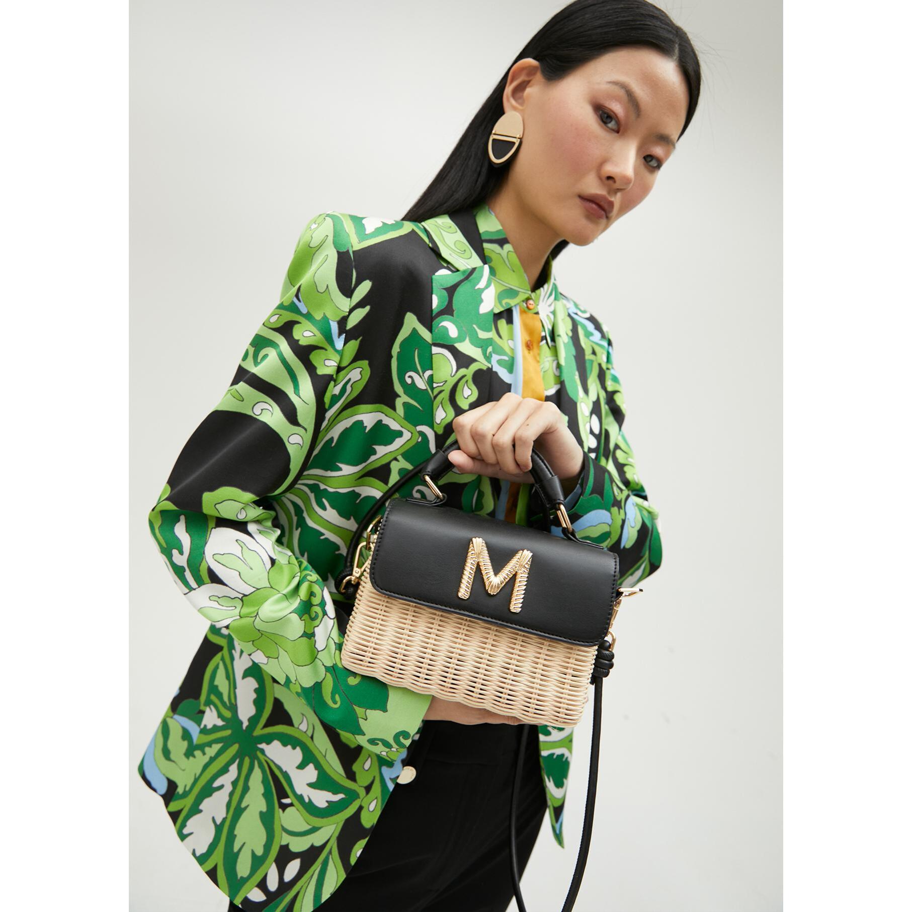 Borsa minaudiere rattan