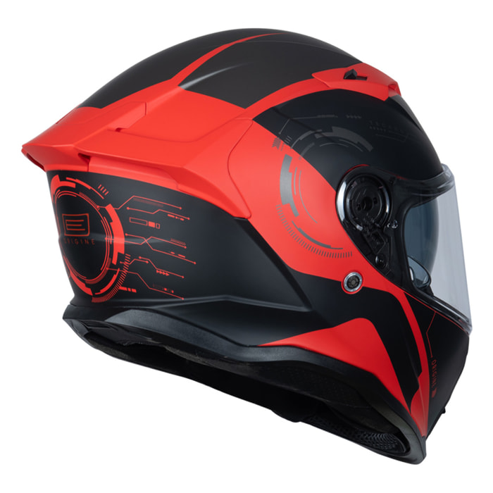 CASCO ORIGINE FORCE BUNKER TECHNO BLACK RED