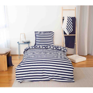 Parure Housse De Couette 3pcs 100% Coton 57 Fils Capri