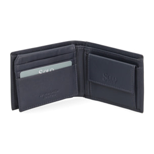 Portafoglio  da uomo In Vera pelle Made in Italy 11x9x2 cm