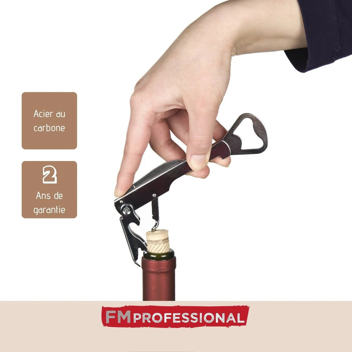 Tire-bouchon limonadier en acier FM Professional Boissons