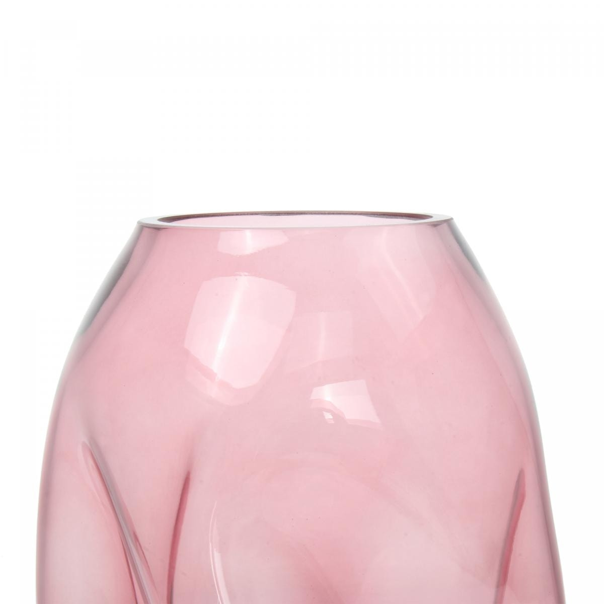 Vase soufflé à la bouche en verre LIHO