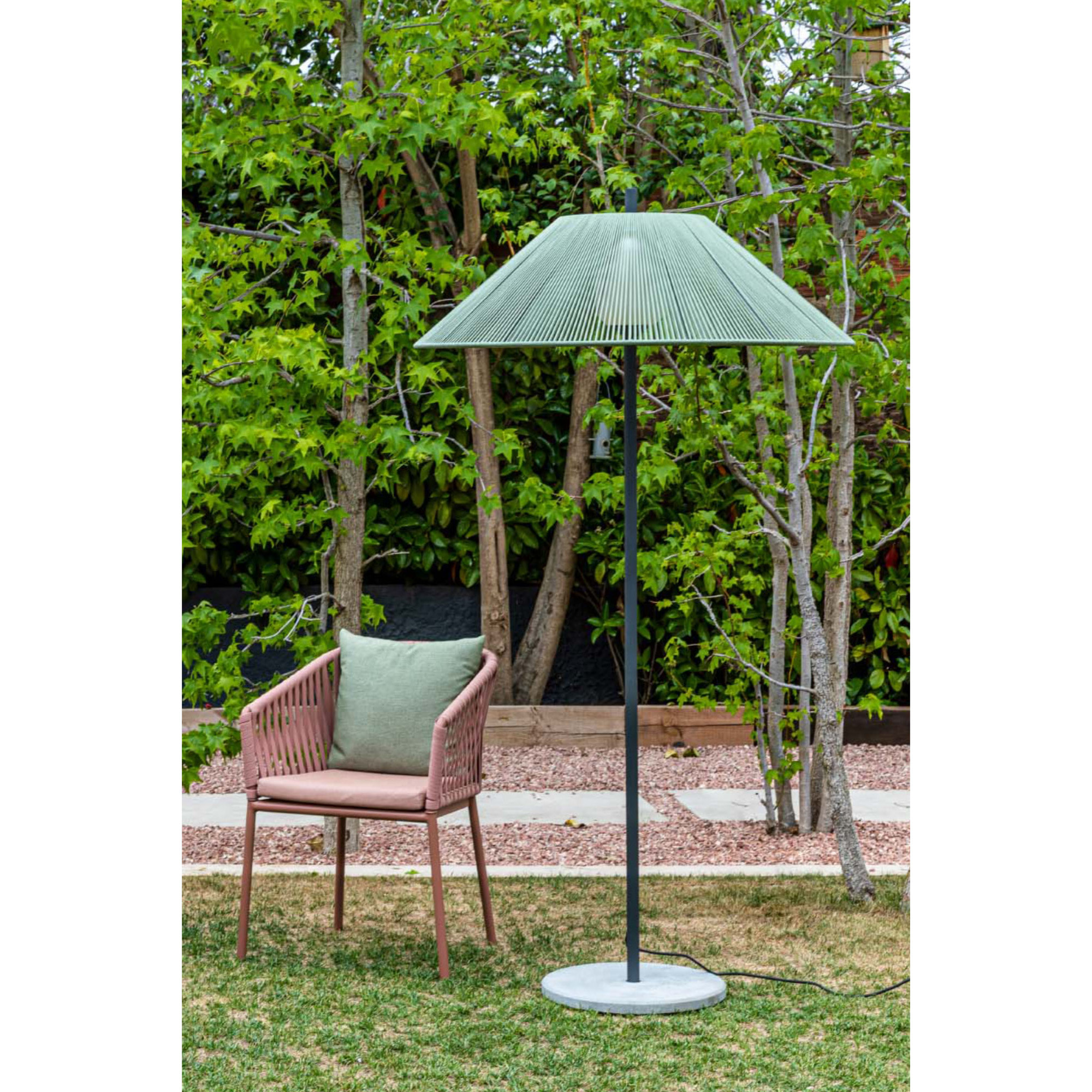 SAIGON OUT Lampadaire vert olive 2M C100