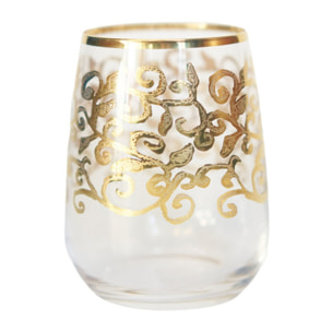 Set 6 bicchieri da acqua Gold Barocco