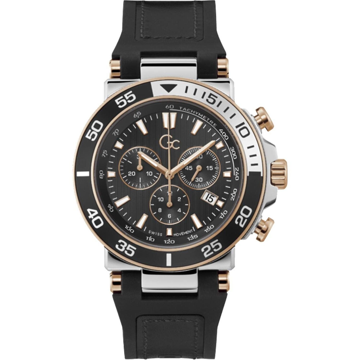 Reloj Gc Z14005G2MF Hombre Analogico Cuarzo con Correa de Silicona