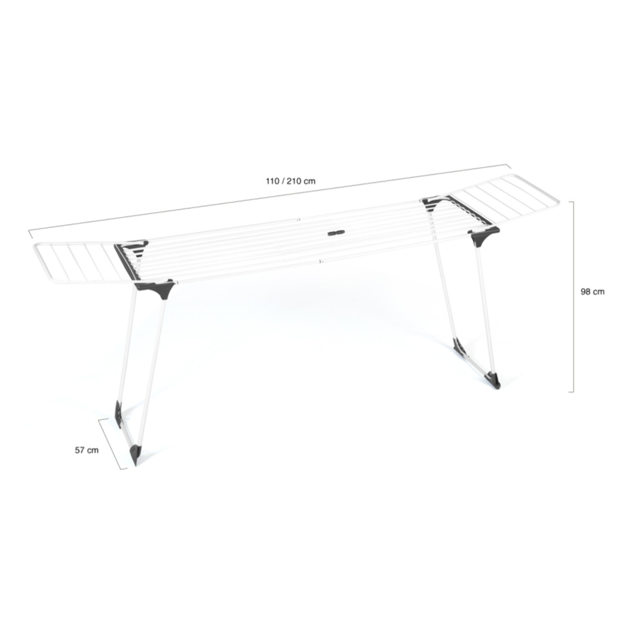 Etendoir a linge Ultimate gris - 22m d'étendage