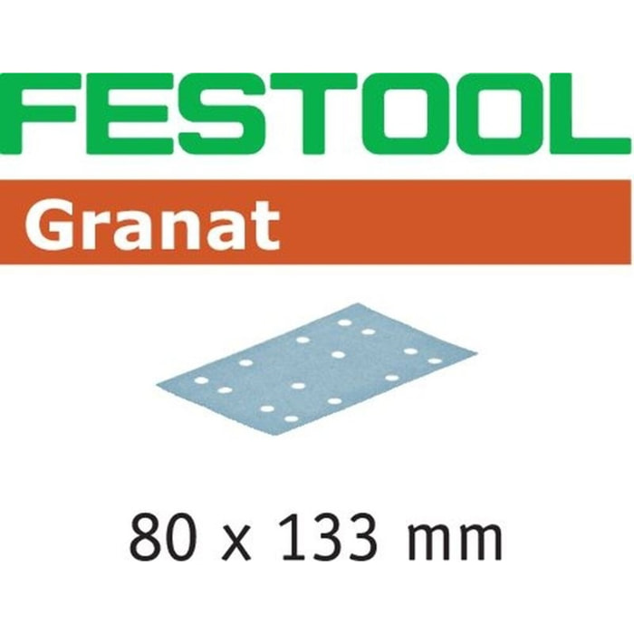 Abrasifs FESTOOL STF 80x133 P40 GR50 - Boite de 50 - 497117