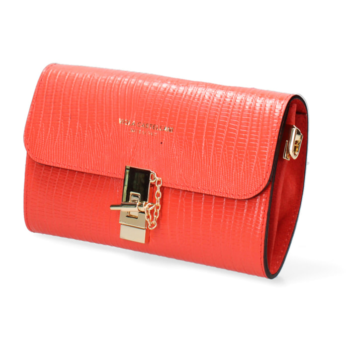 Borsa a tracolla  da donna In Vera pelle Made in Italy 23x13x5 cm