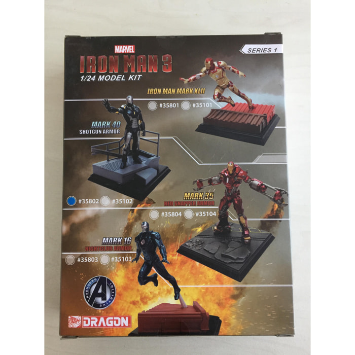 DRAGON MARVEL IRON MAN 3 MARK 40 TUTA VELOCITA' KIT 1/24 ACTION FIGURE