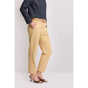 Kocca - Pantaloni in cotone modello chino Donna, Tinta unita