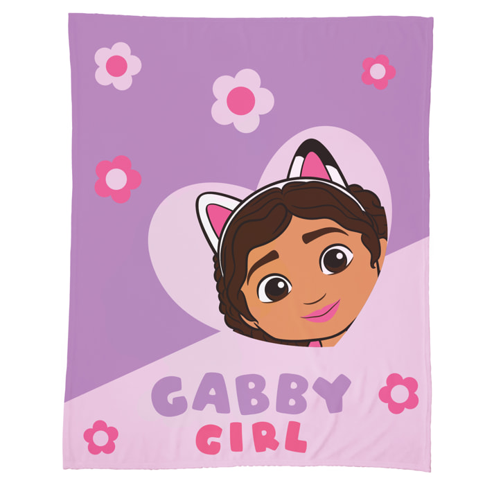 Plaid extra doux imprimé, GABBY ET LA MAISON MAGIQUE COEUR