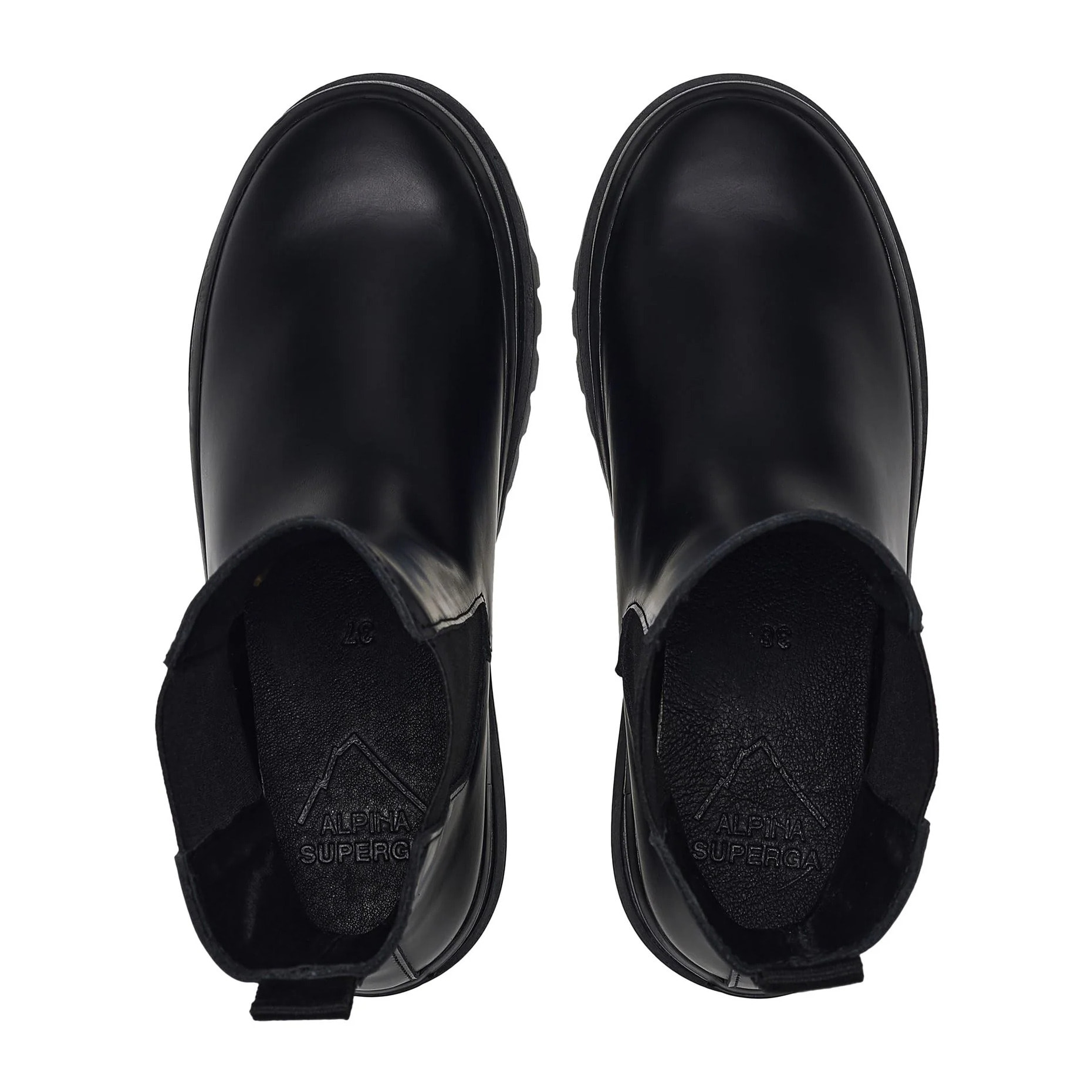 Superga - Stivaletti Donna Nero - 3006 ALPINA CHELSEA BOX LEATHER