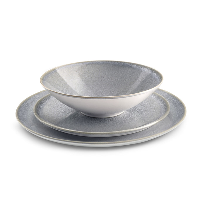 Yumi Gris - Service de vaisselle 18 pièces