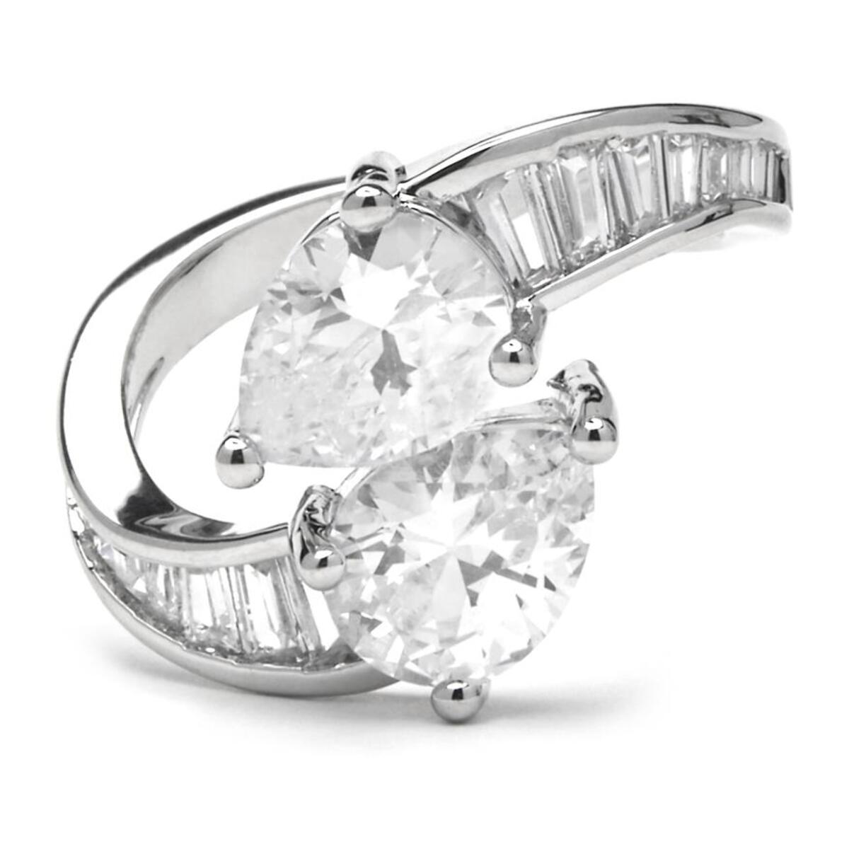 Anillo con Circonita Brillante acabado plata