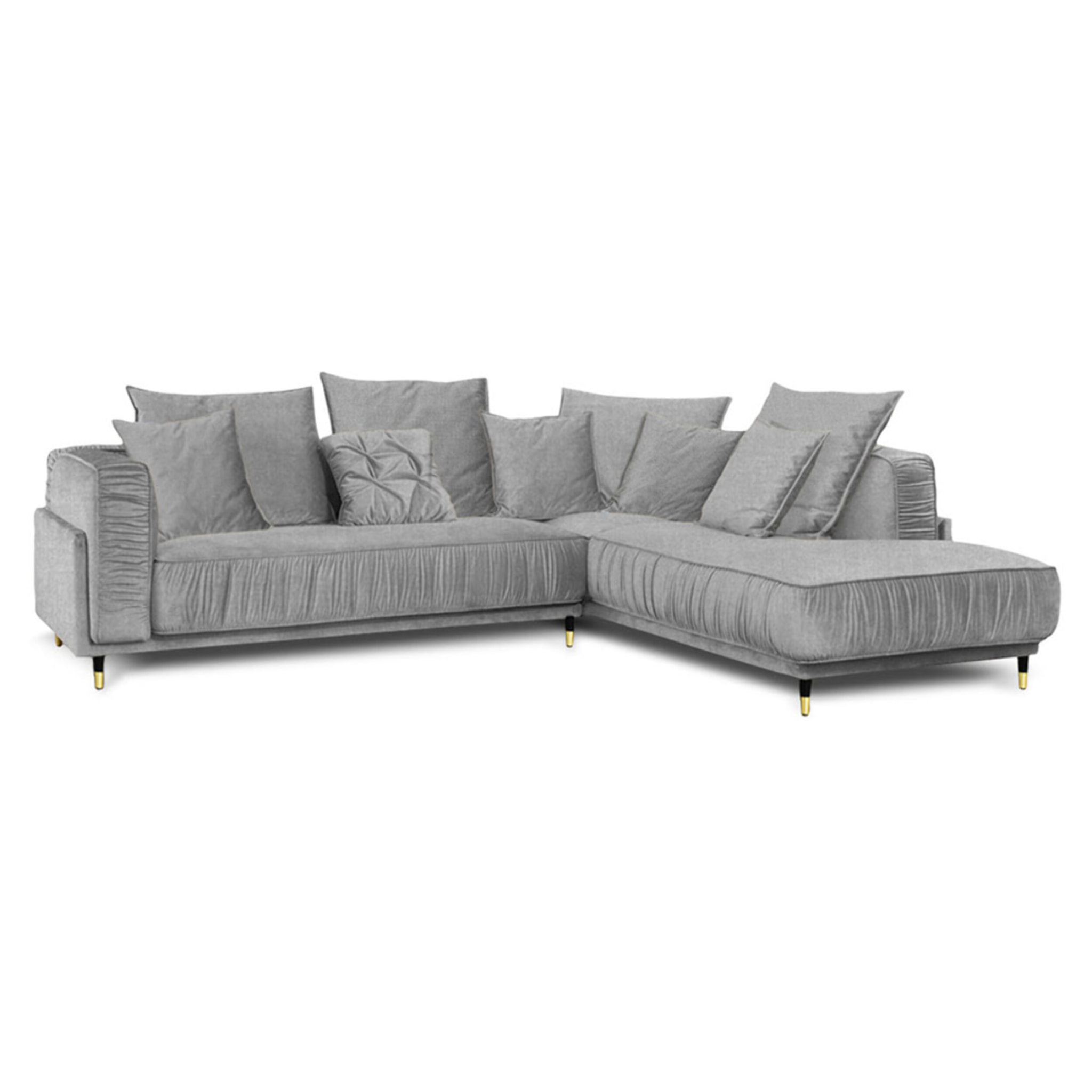 Canapé Tissu Angle droit Fiorenzo - 4 Places