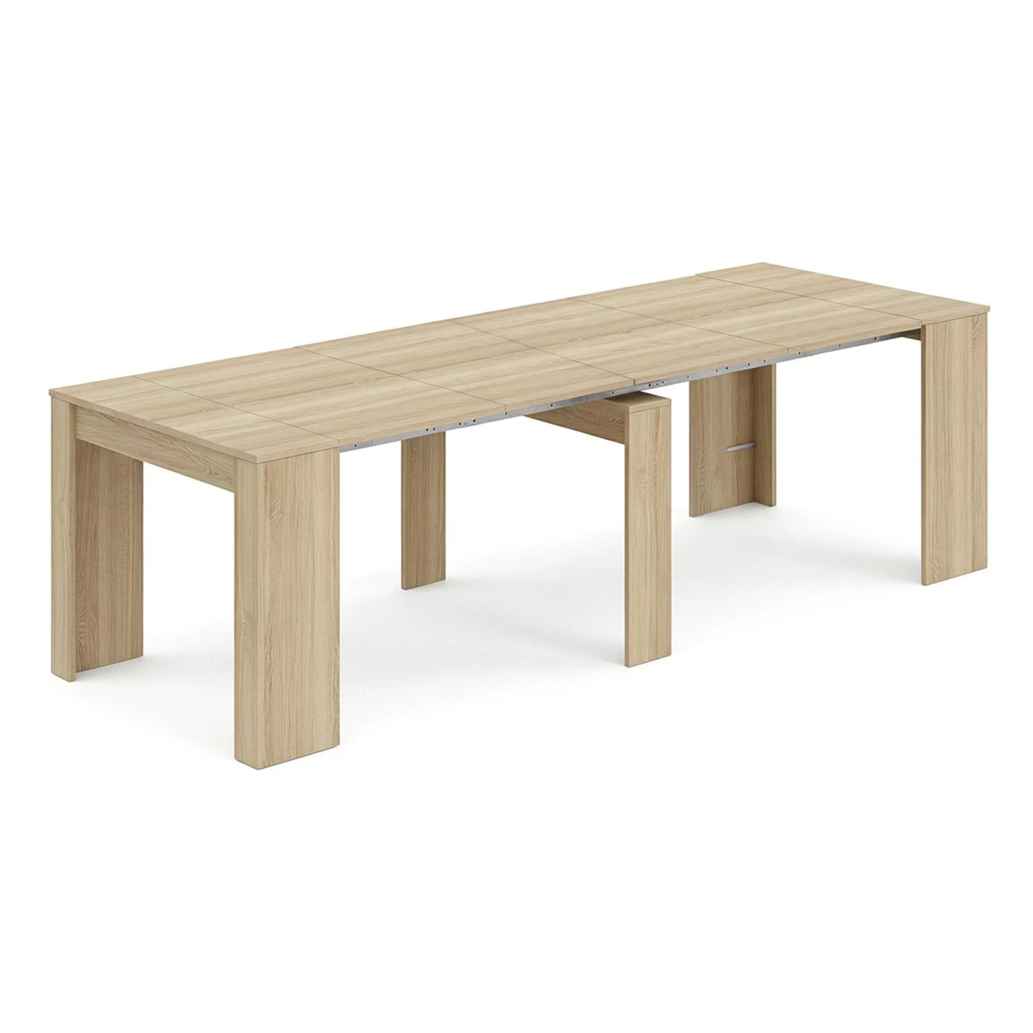 Mesa consola extensible en roble canadian 50-235x90 cm Denis Roble Canadian