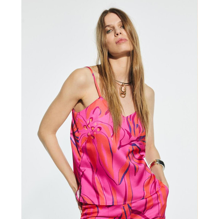 Top canotta stampato