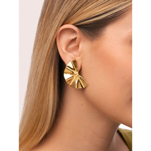 Pendientes Amara Acero Baño Oro