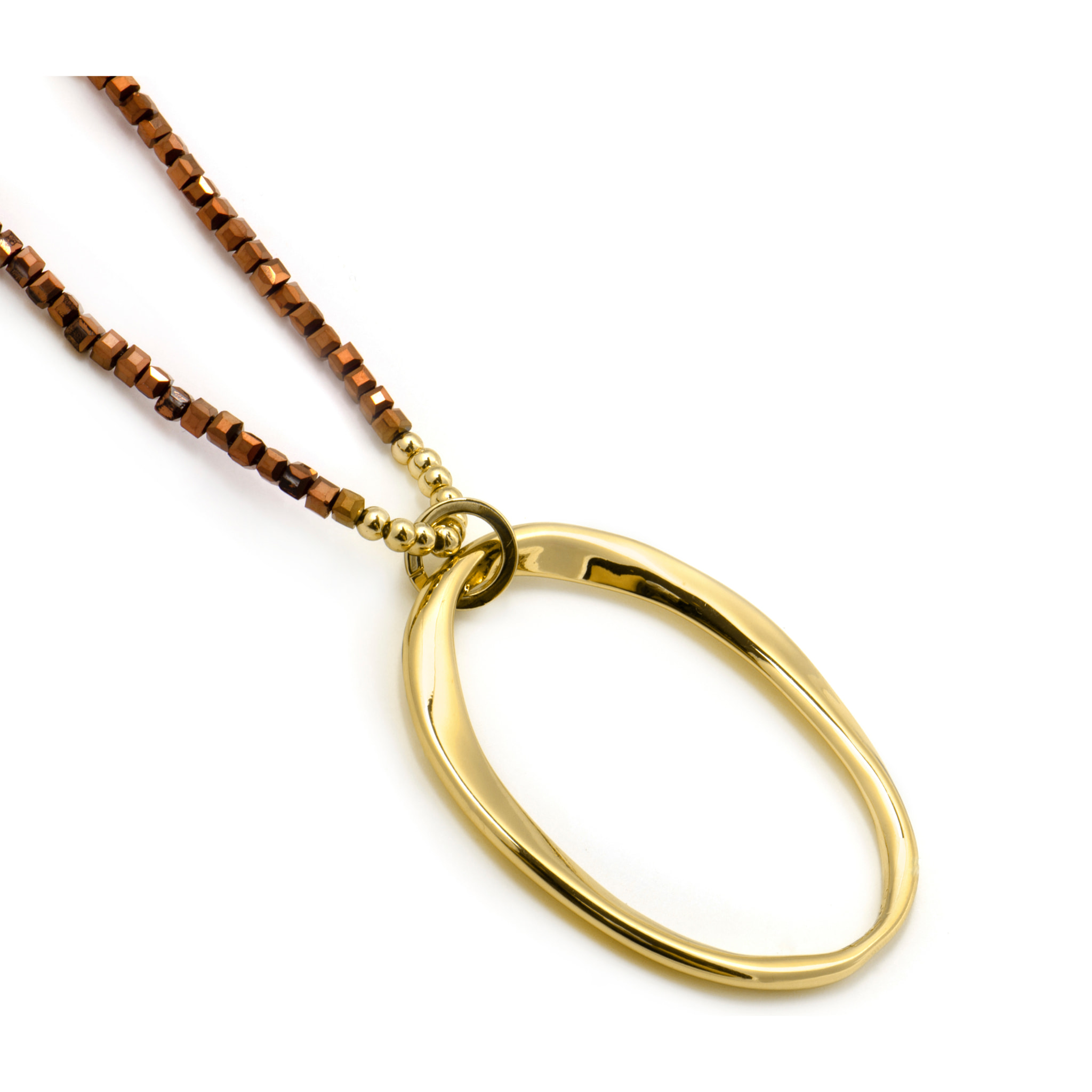 Collar Nilial acabado oro amarillo 18k