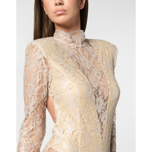 PHILIPP PLEIN Lace Long Dress