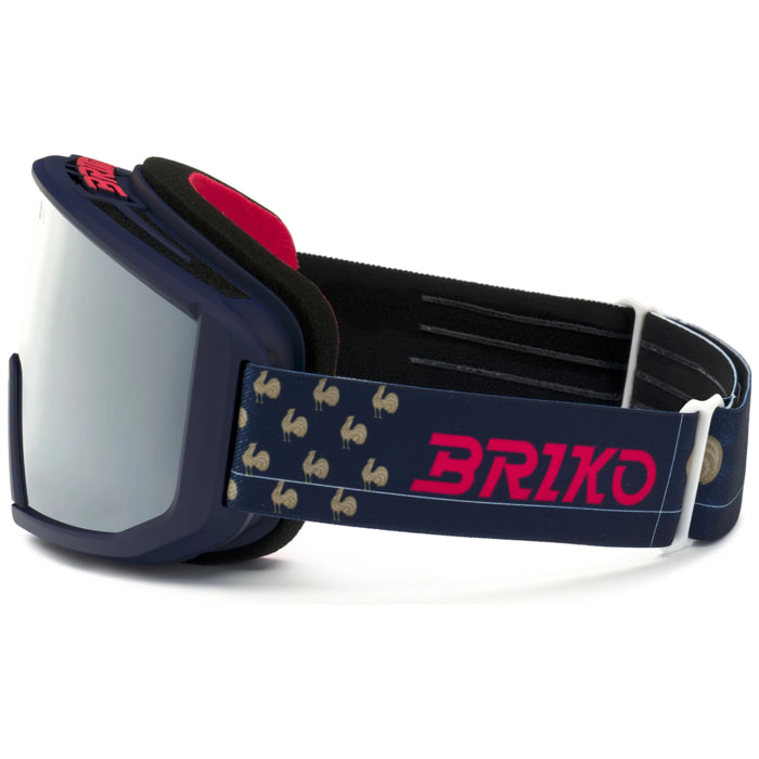 Maschere /Occhiali Protettivi Briko Uomo Donna Blu Vulcano Mask France