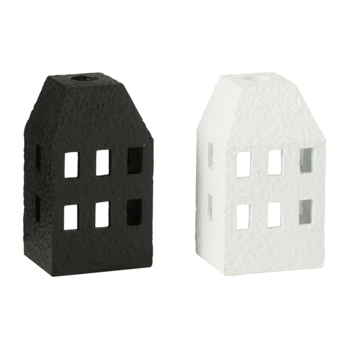 J-Line chandelier Maison - ciment - noir/blanc - 2 pcs