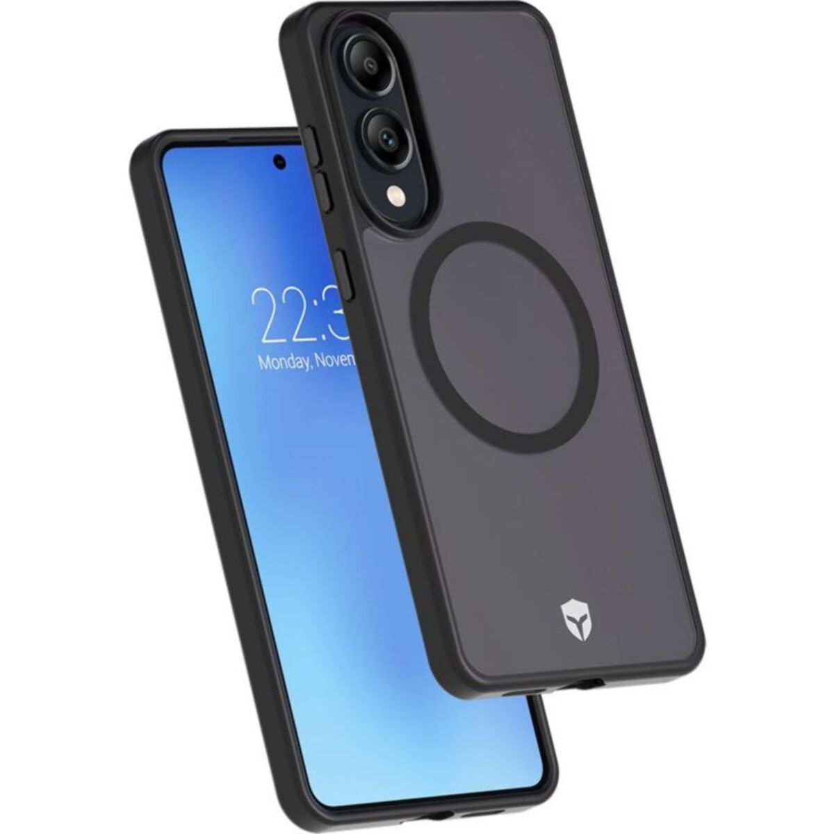 Coque FORCE CASE Galaxy S25 Edge Air Frost Magnet Noir