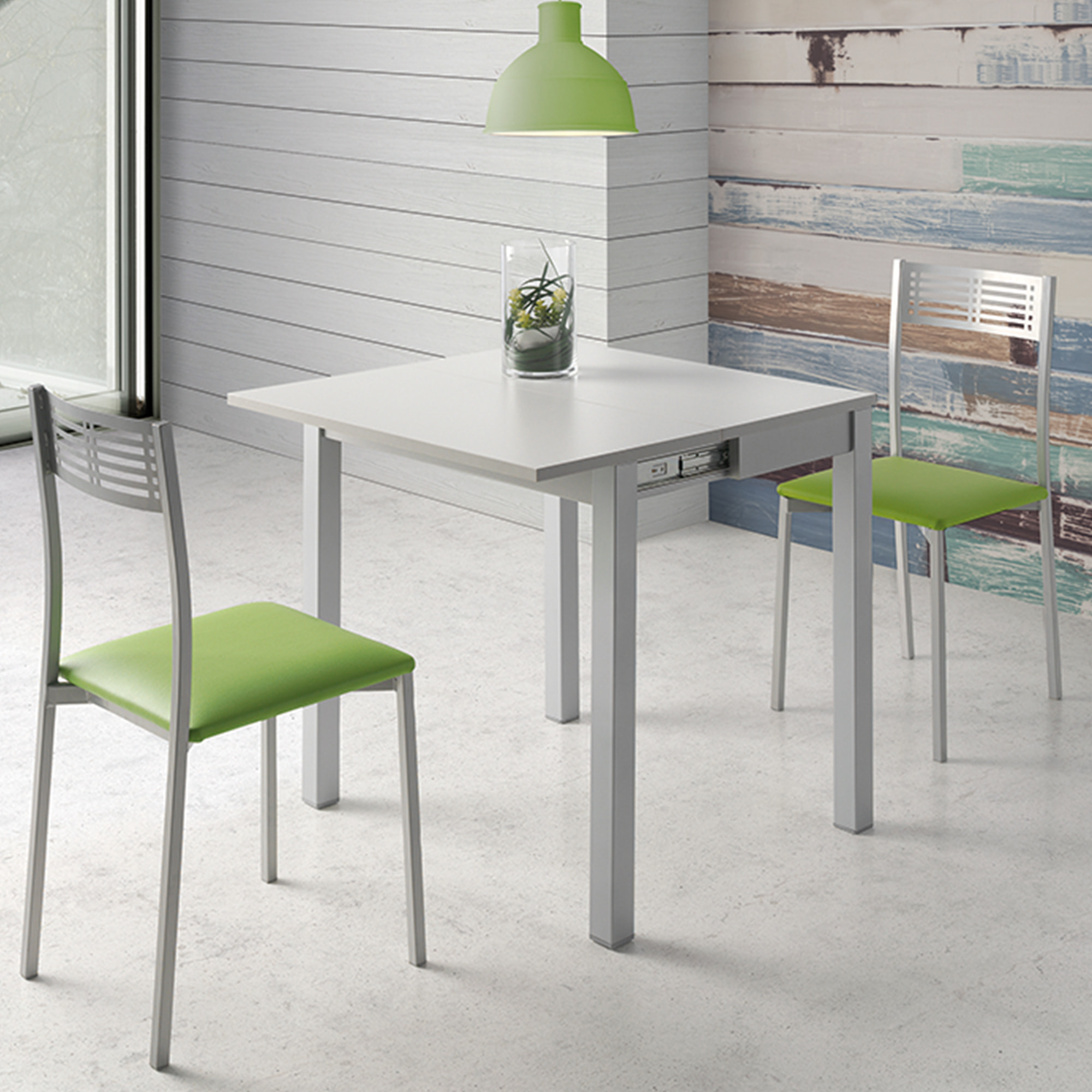 Set de 4 sillas – Polipiel con diseño minimalista