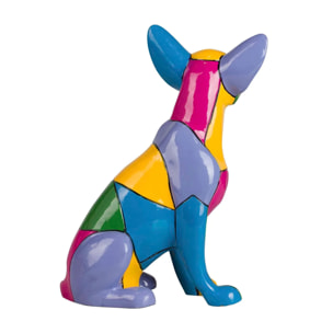 Figura Perro Chihuahua Cemento 18x12x24 Cm