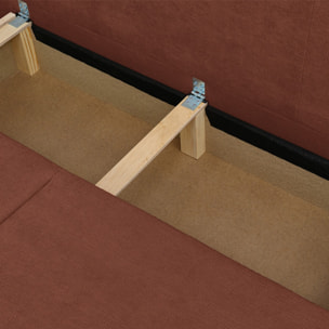 Canapé convertible 3 places en tissu chenille - LARIA