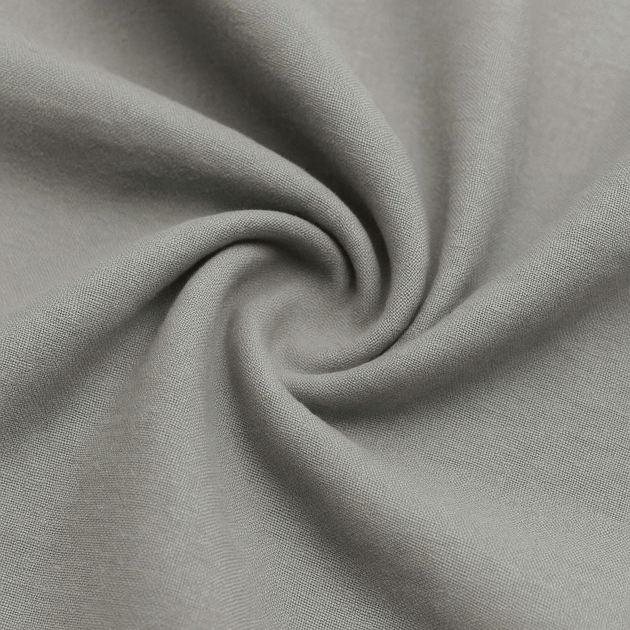 Naturals - Funda Nórdica Lisa - Cierre con botones - 100% Algodón - Incluye 1/2 Fundas de Almohada - Gris Pálido