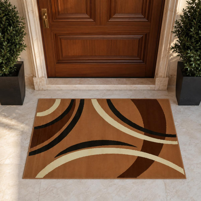 Tapis salon et chambre tissé motif rond SAILIN