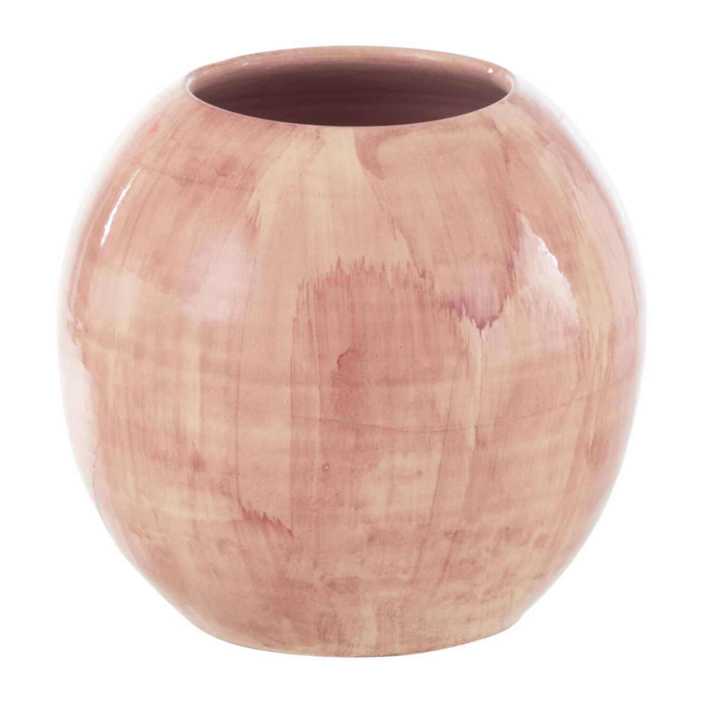 J-Line cache-pot Peint À la Main - céramique - rose - medium - Ø 24 cm