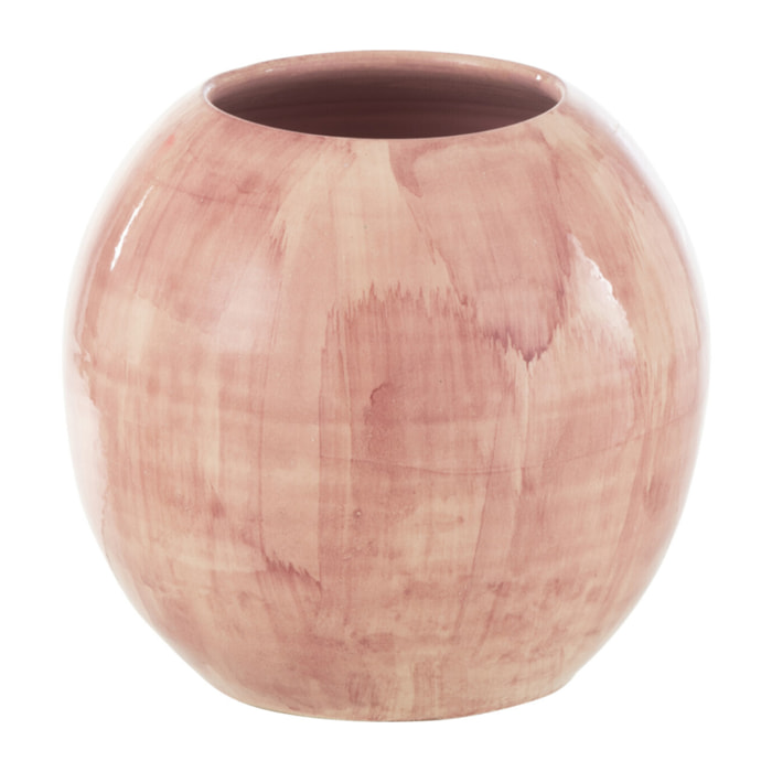 J-Line cache-pot Peint À la Main - céramique - rose - medium - Ø 24 cm