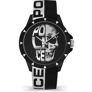 Reloj Police PEWUM2119562 Hombre Analogico Cuarzo con Correa de Silicona