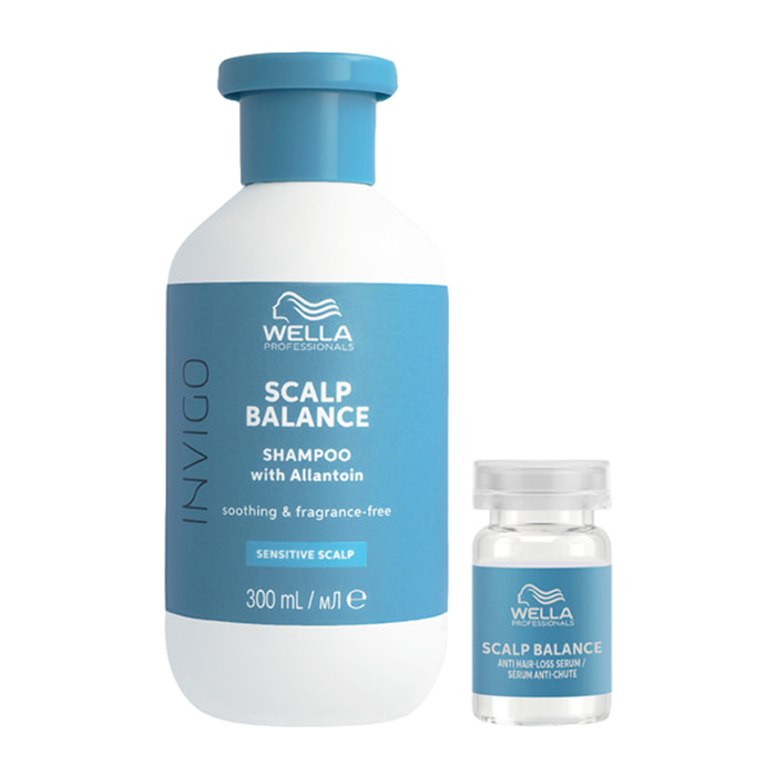 WELLA Kit Invigo Scalp Balance Sensitive Shampoo 300ml + Anti Hair-Loss Serum 8x6ml