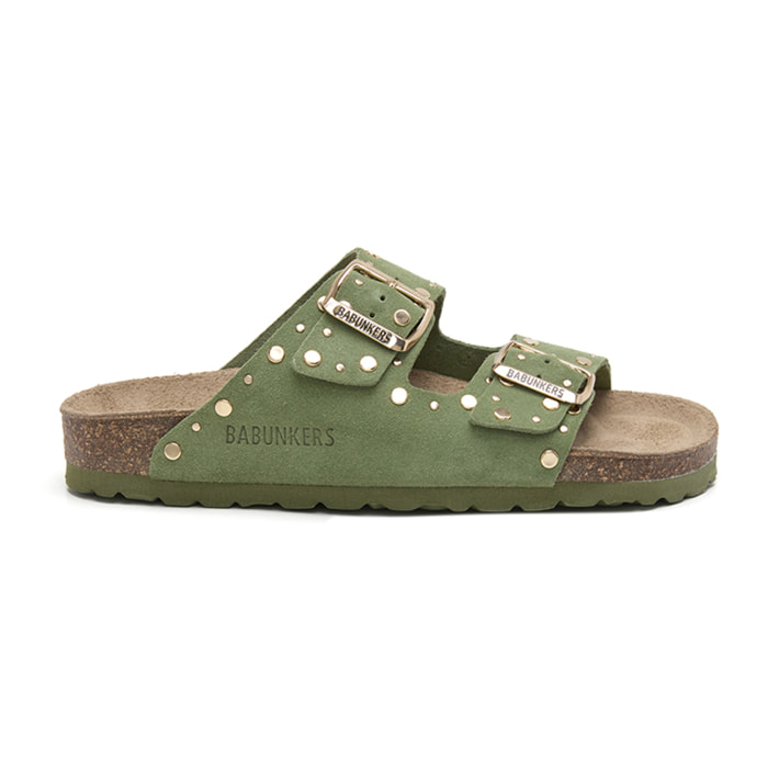 SANDALIA BABUNKERS VERDE