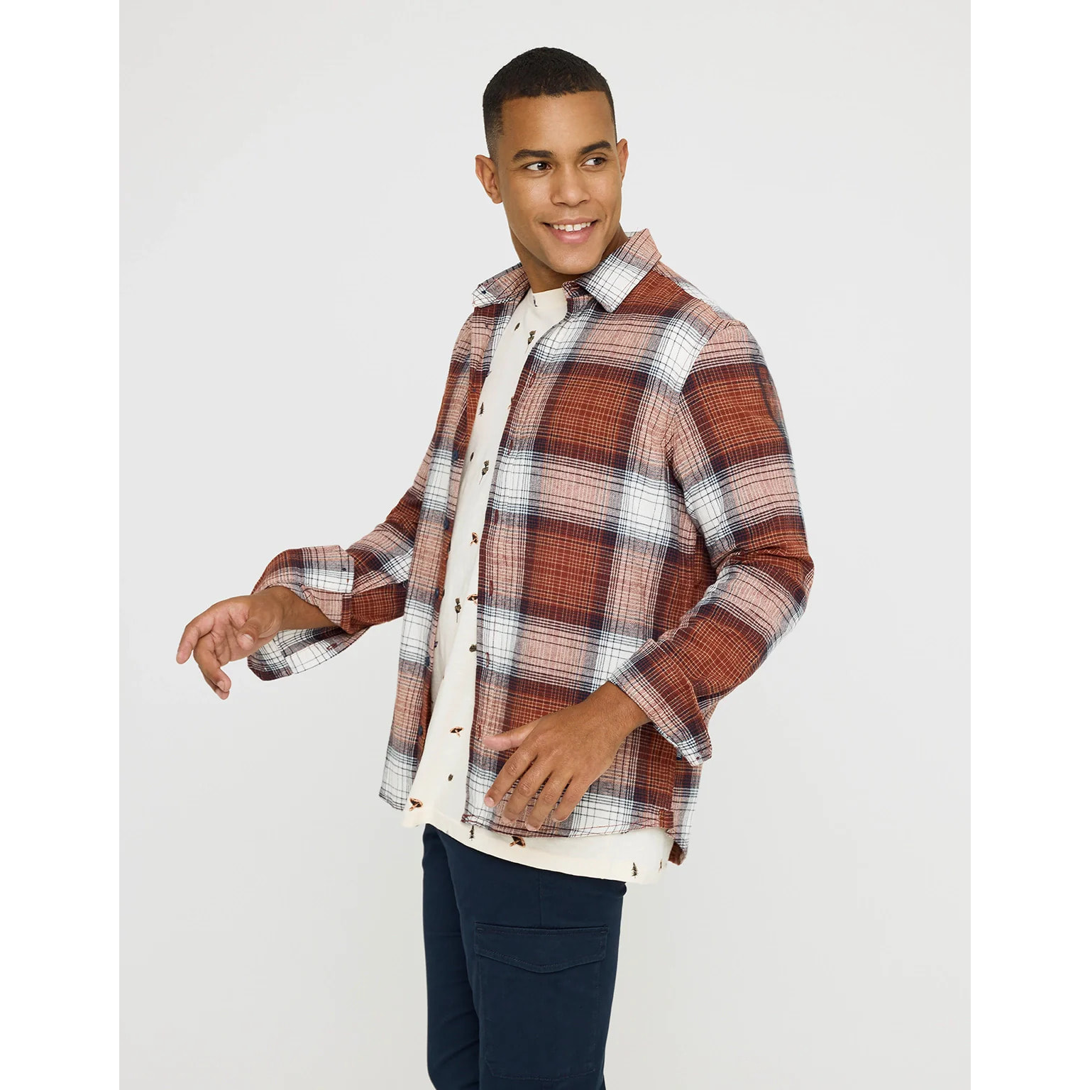 Camisa Manga Larga Cuadros Rojo - Jelvel