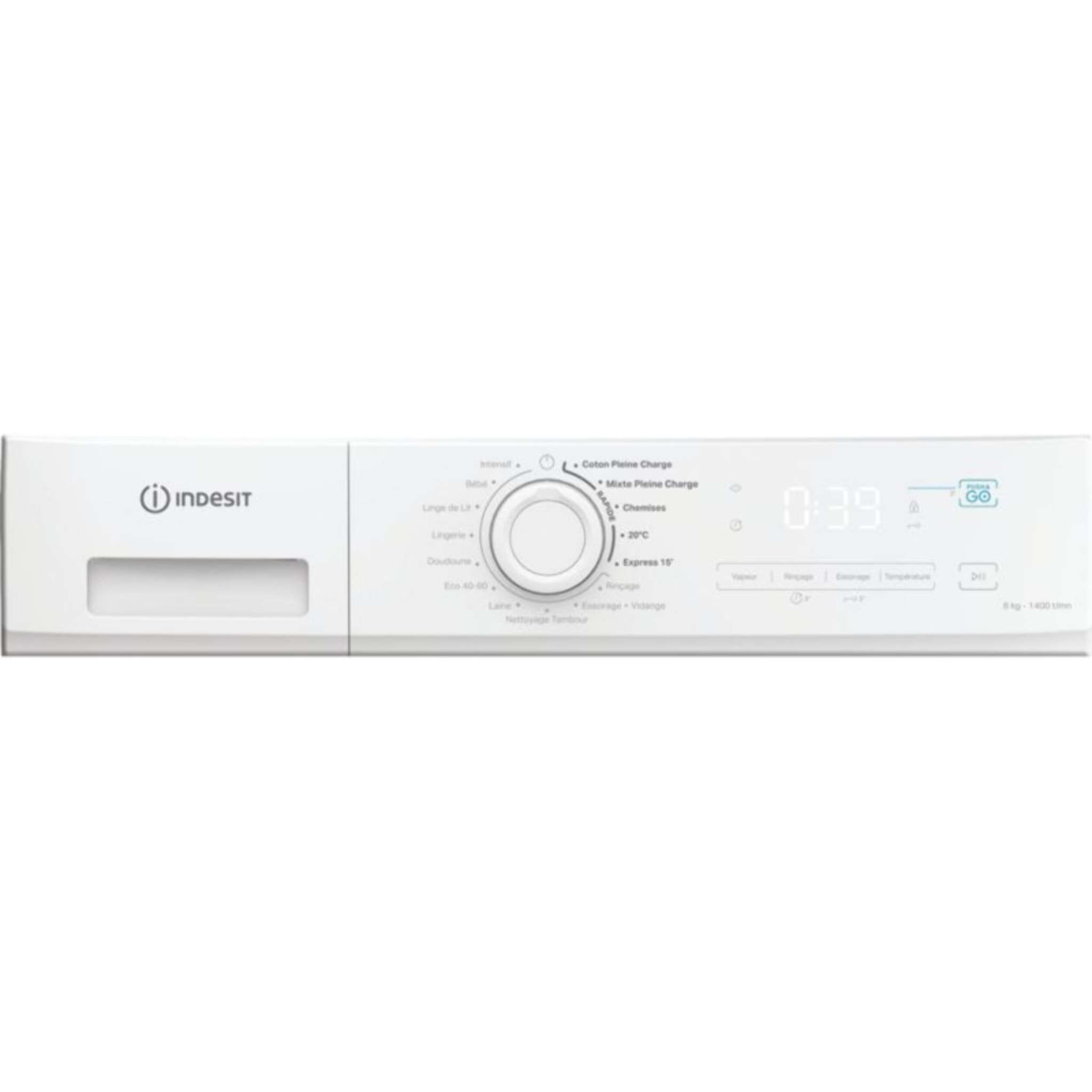 Lave linge hublot INDESIT IMA864MYTIMEFR - 8 kg - 1400 tr/min - Classe A - Moteur induction