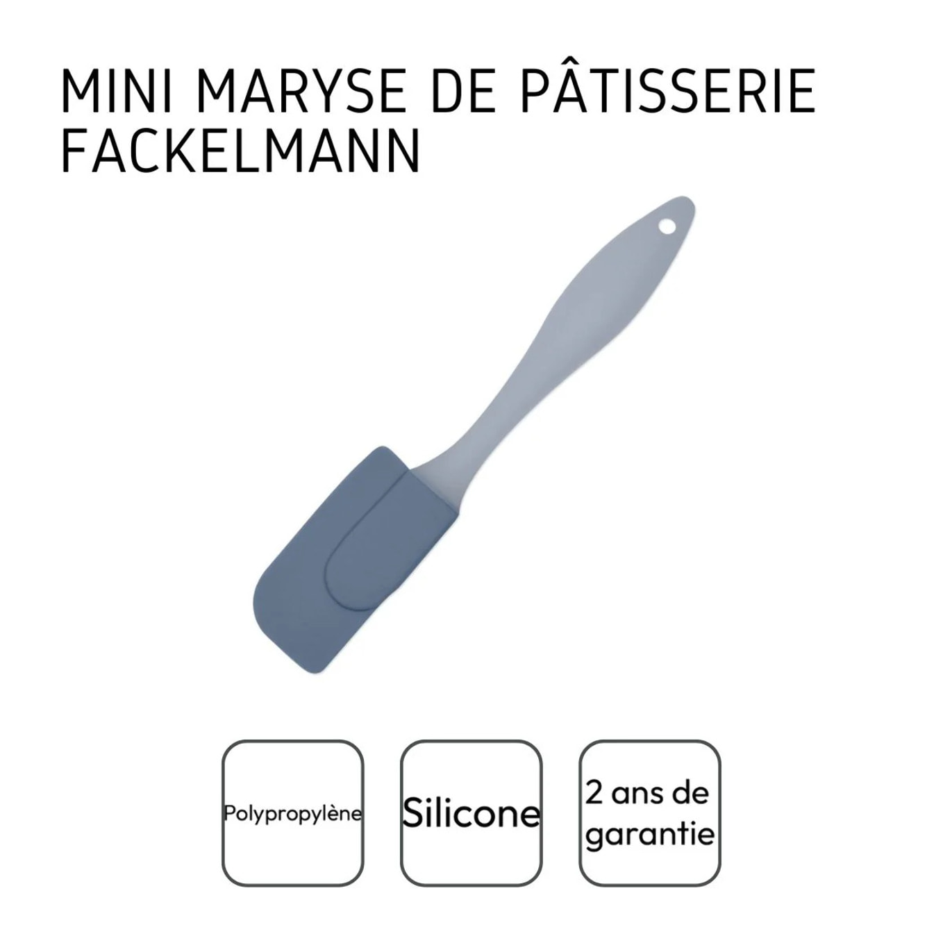 Ensemble de 2 Mini spatules de cuisine et de pâtisserie 19 cm Fackelmann Elemental
