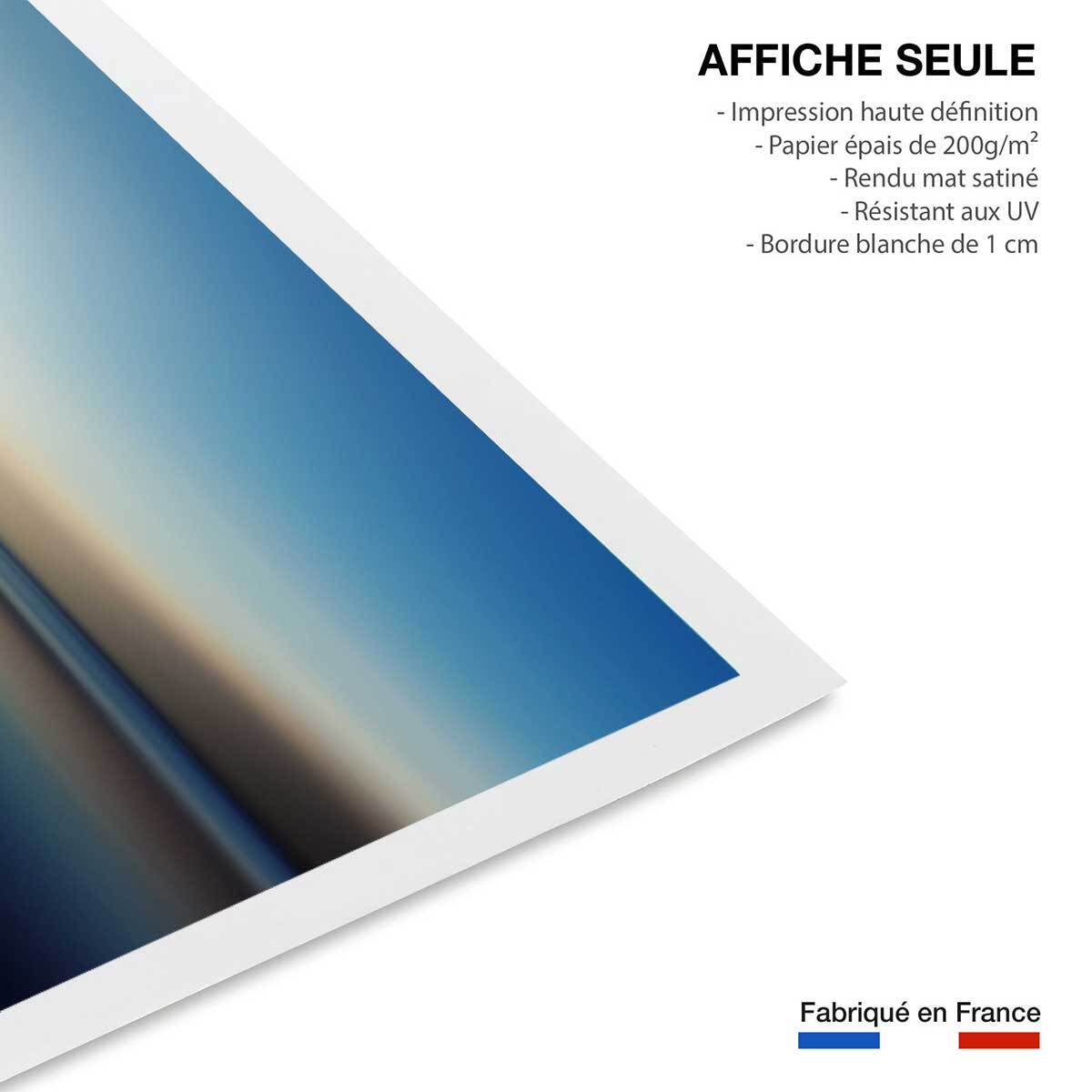 Poster glacis boat Affiche seule