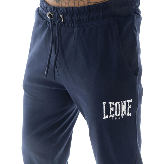 Tuta da uomo in cotone non garzato con cappuccio Leone Boxing legend