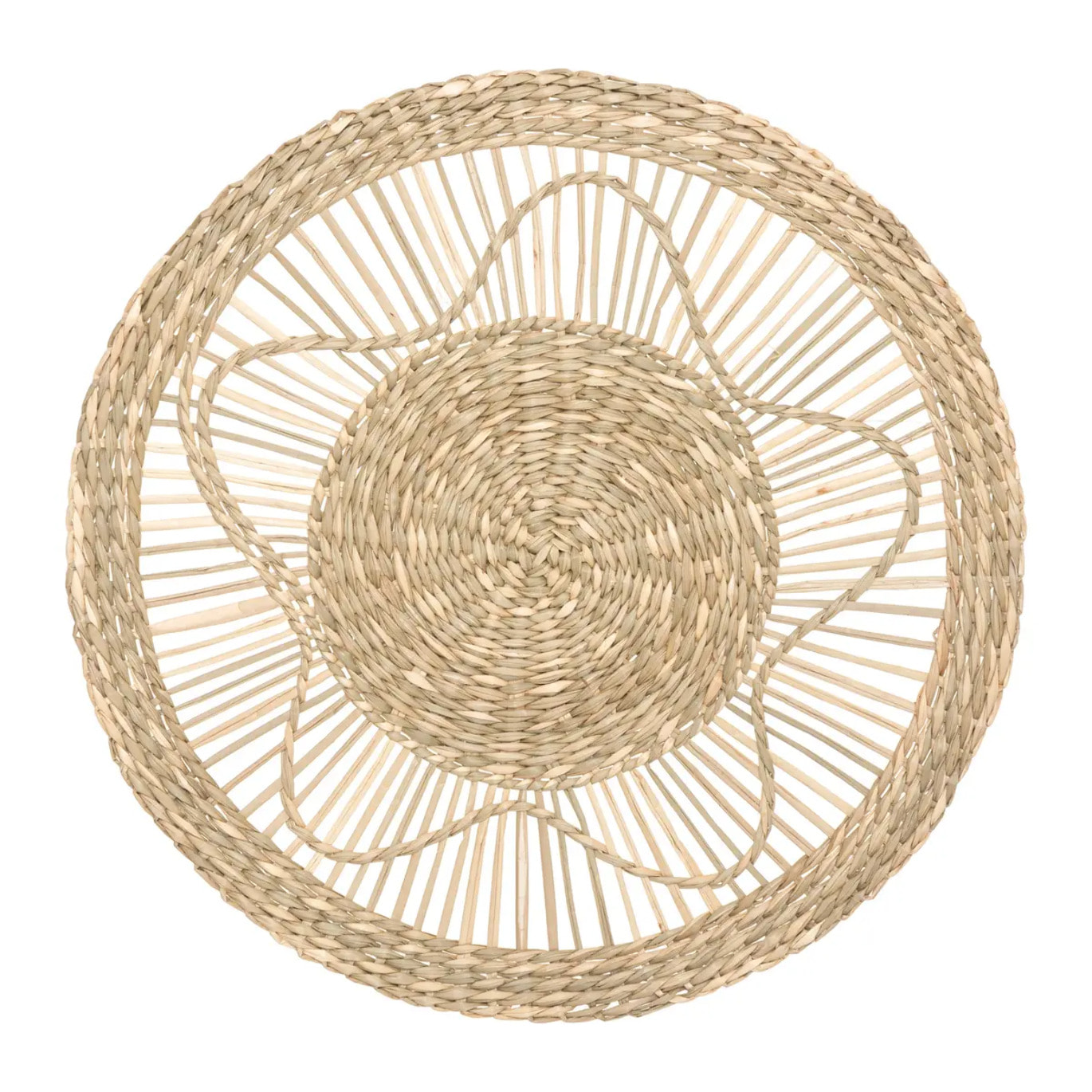 Set de 3 déco murales roseau D18/28/38cm