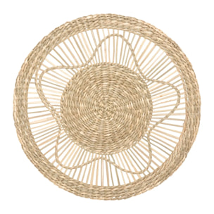 Set de 3 déco murales roseau D18/28/38cm